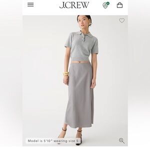J. Crew Gywenth Slip skirt Size LT
